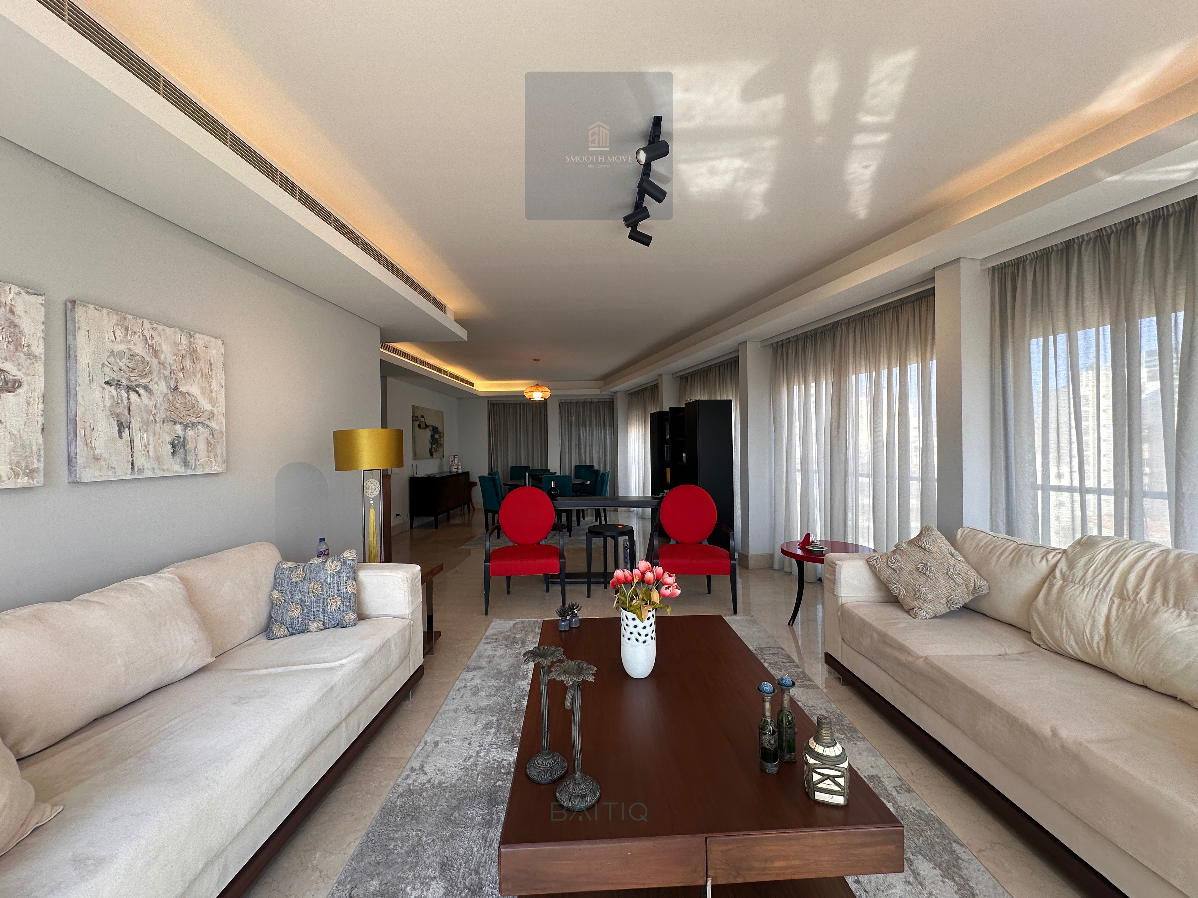 Furnished Seaview Duplex with Terrace For Rent in Clemenceau, Beirut — الصورة 5