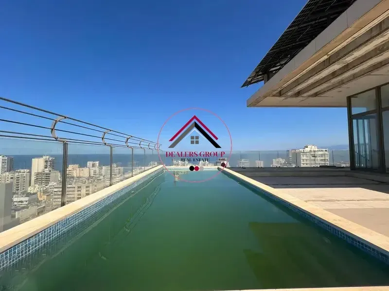 Private Pool ! Sea View Penthouse Apartment for Sale in Hamra