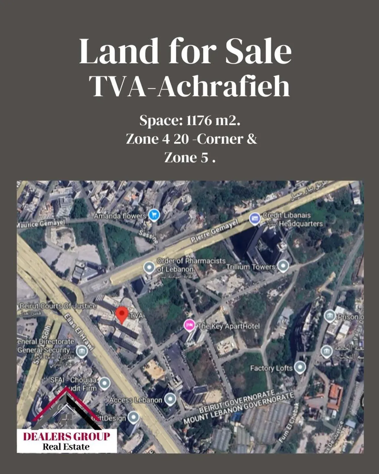 Land for Sale in TVA – Achrafieh