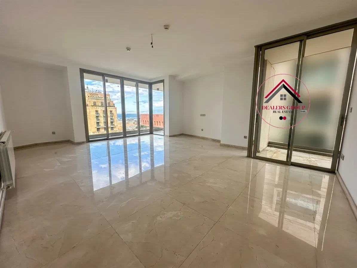 Deluxe Apartment with Part Sea View for Sale in Donwtown Beirut