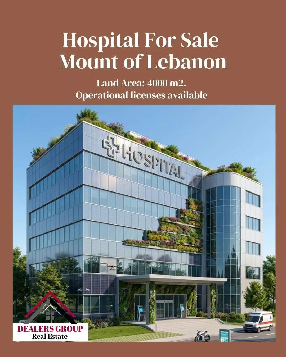 Hospital for Sale in Mount Lebanon in a Prime Location