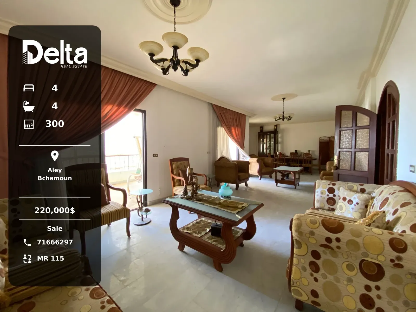 Apartment for Sale in Bchamoun, Aley / 4BR