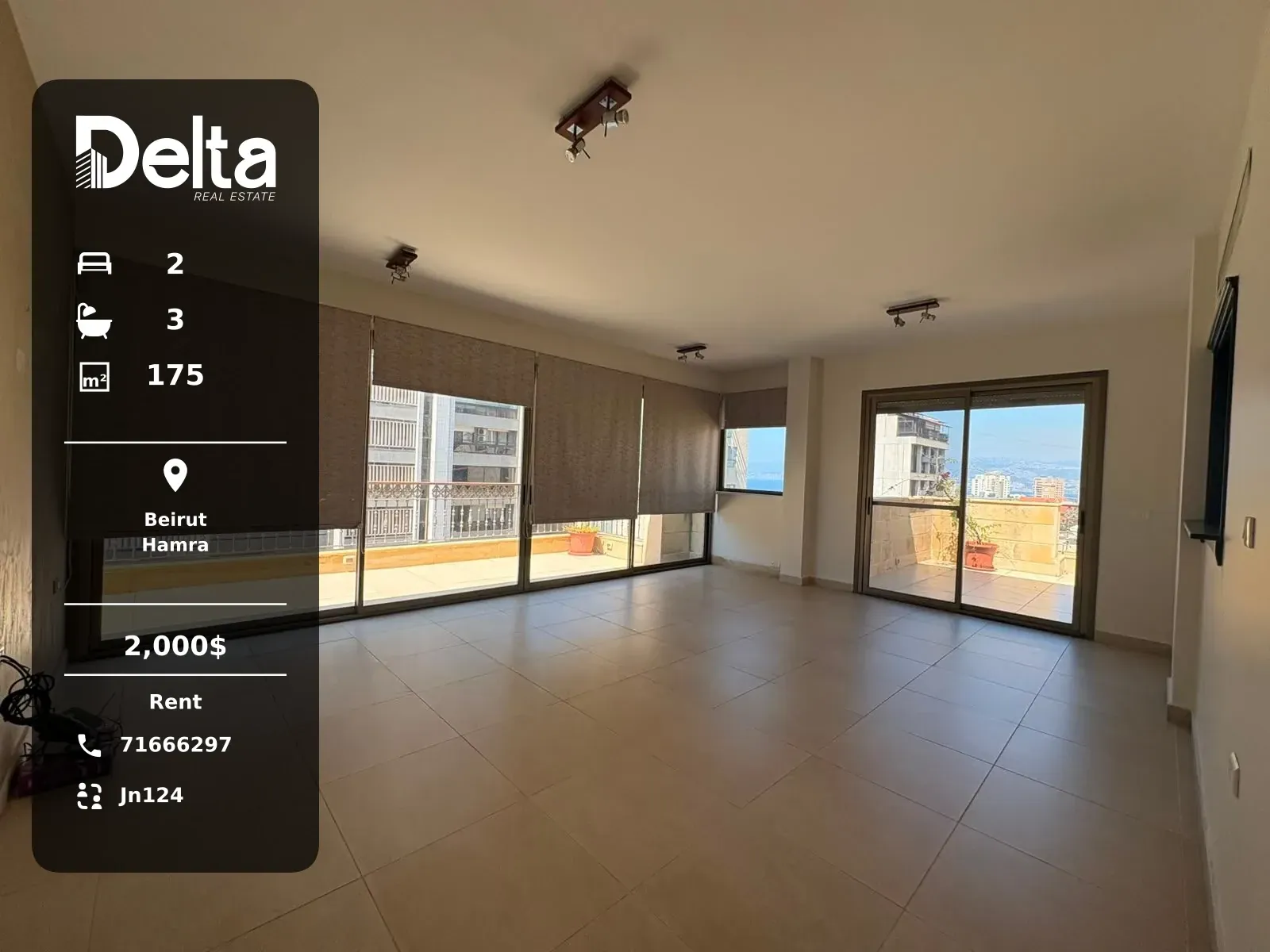 Apartment for Rent in Hamra, Beirut / 2 BR