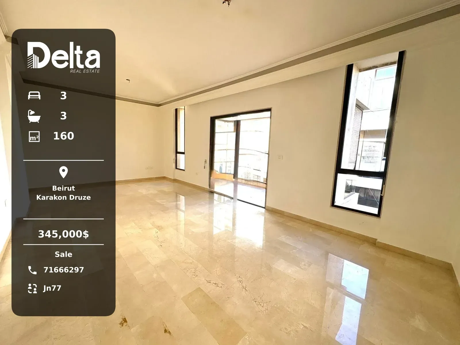 Apartment for Sale in Karakon Druze, Beirut / 3BR