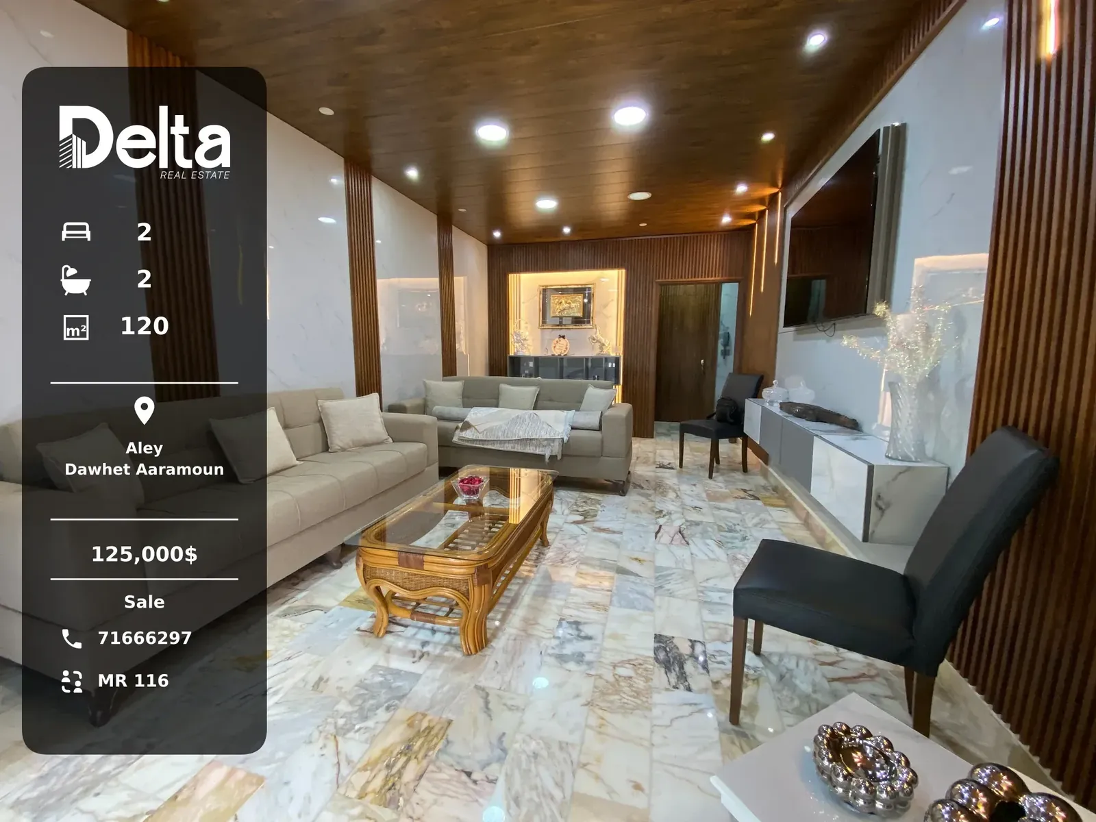 Apartment for Sale in Dawhet Aaramoun, Aley / 2BR