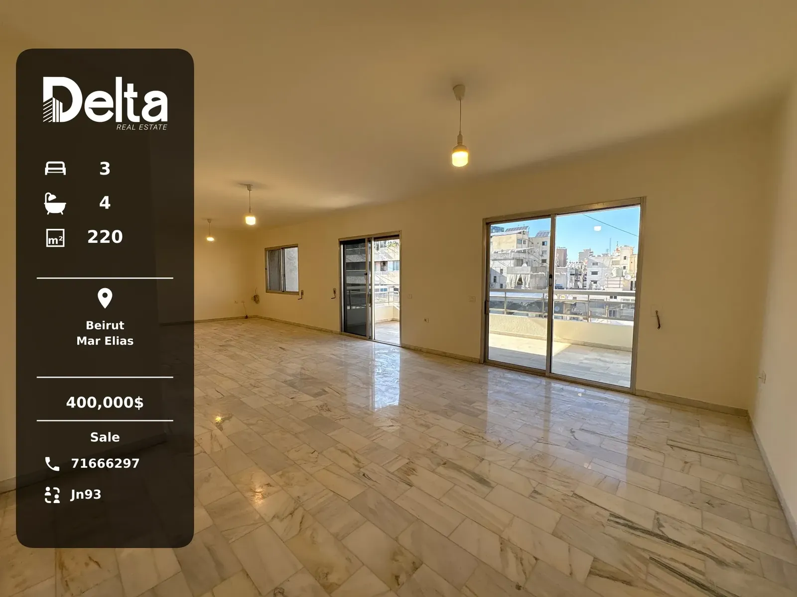 Apartment for Sale in Mar Elias, Beirut / 3BR