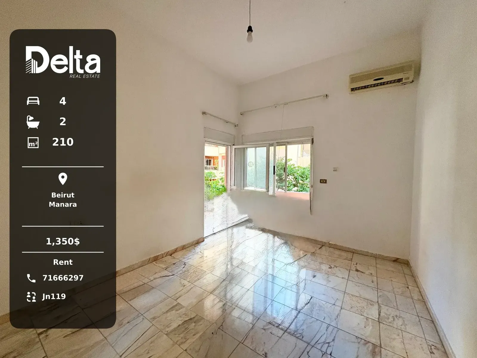 Apartment for Rent in Manara, Beirut / 4 BR — الصورة 3