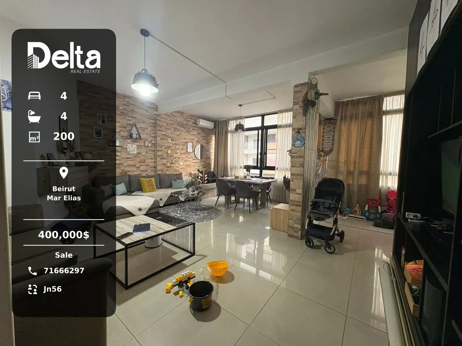 Apartment for Sale in Mar Elias, Beirut / 4BR