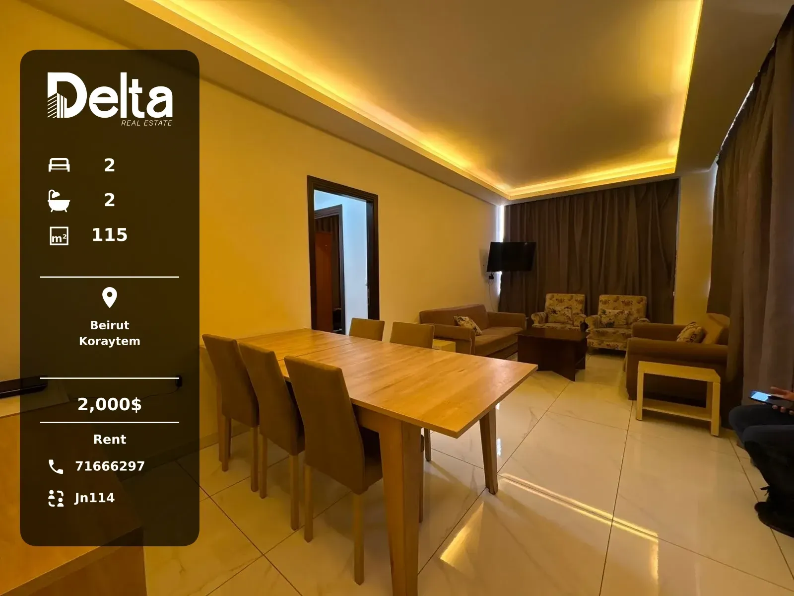 Apartment for Rent in Koraytem, Beirut / 2 BR