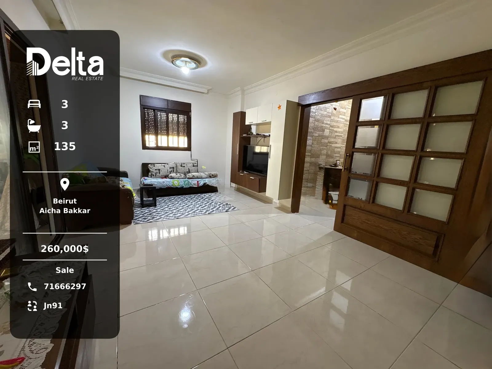 Apartment for Sale in Aicha Bakkar, Beirut / 3BR