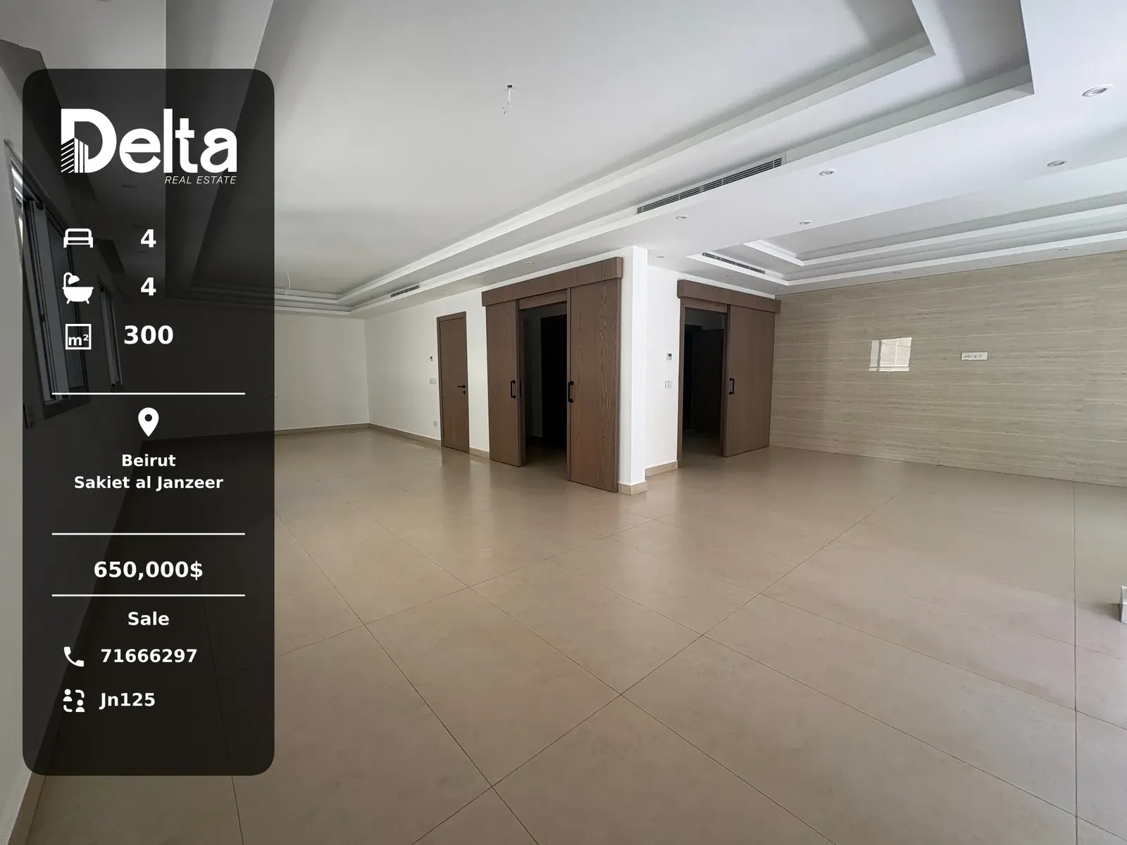 Apartment for Sale in Sakiet al Janzeer, Beirut / 4BR