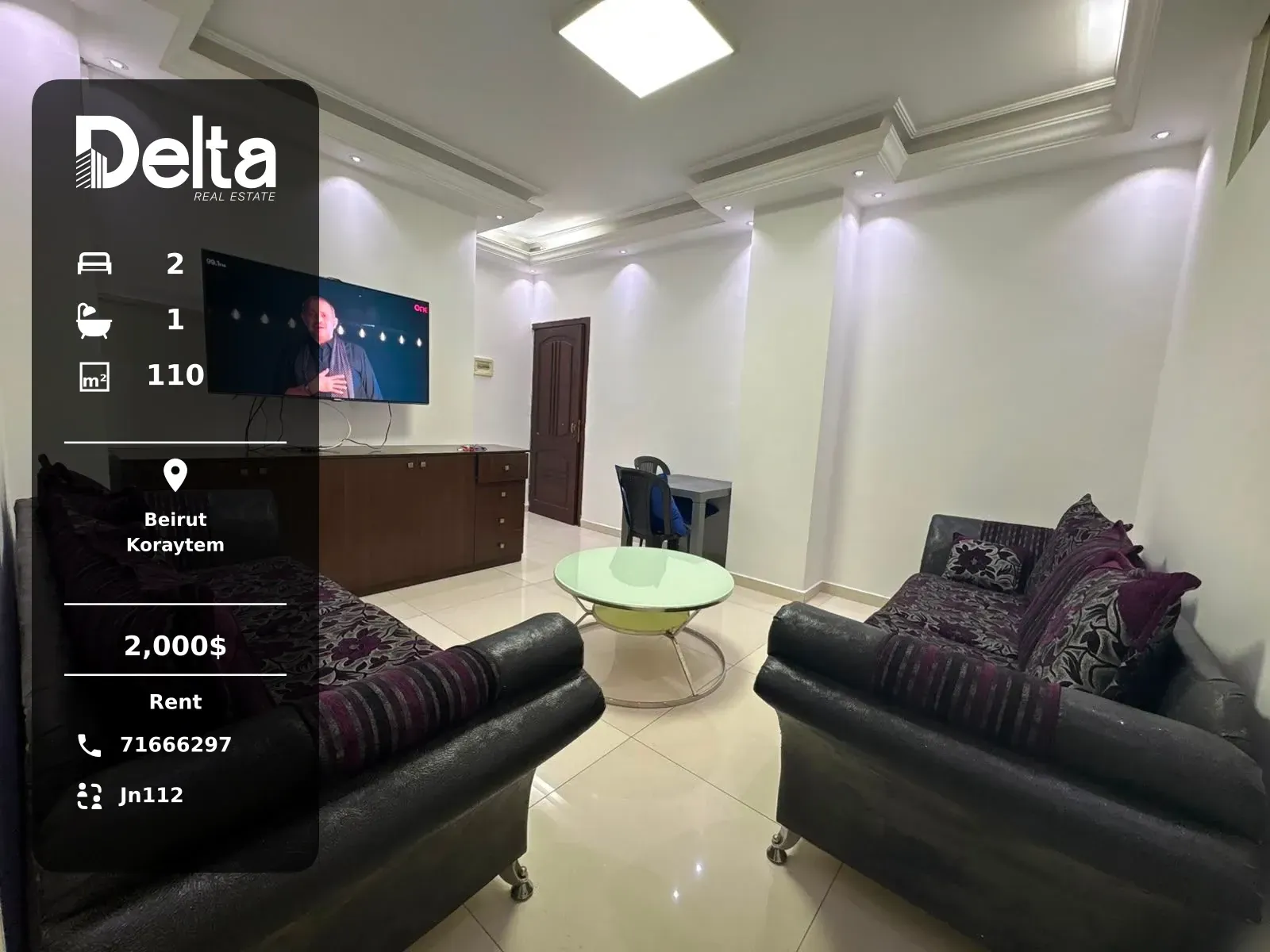 Apartment for Rent in Koraytem, Beirut / 2 BR