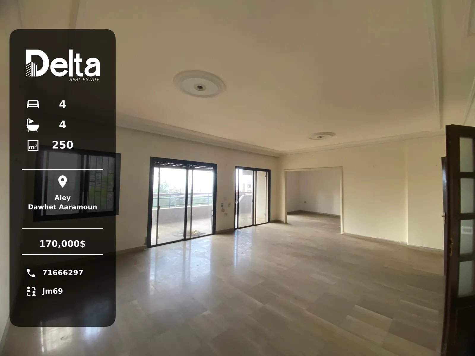 Apartment for Sale in Dawhet Aaramoun, Aley – 4 BR, 250 sqm, Sea View & Prime Location