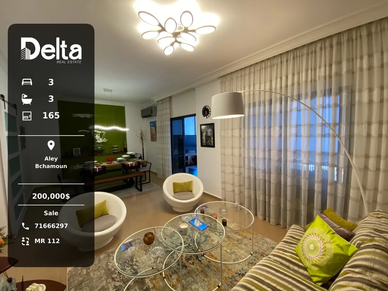 Apartment for Sale in Bchamoun, Aley / 3BR