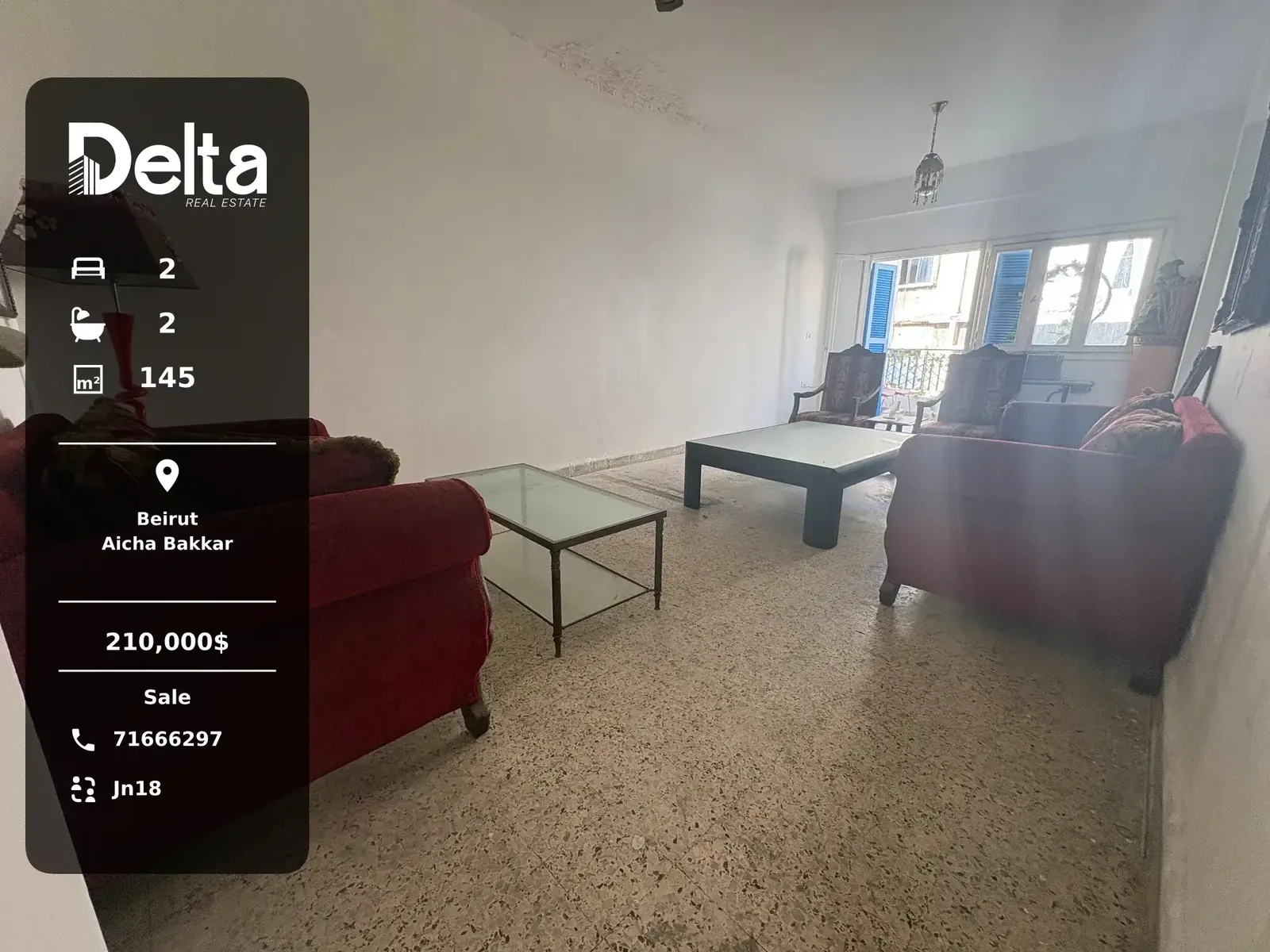 Apartment for Sale in Aicha Bakkar, Beirut – 2 BR, 145 sqm, Sea View & Prime Location