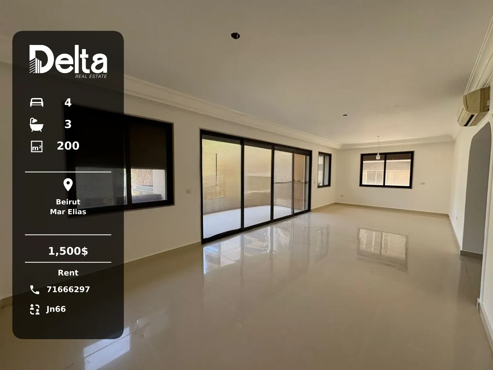 Apartment for Rent in Mar Elias, Beirut / 4 BR