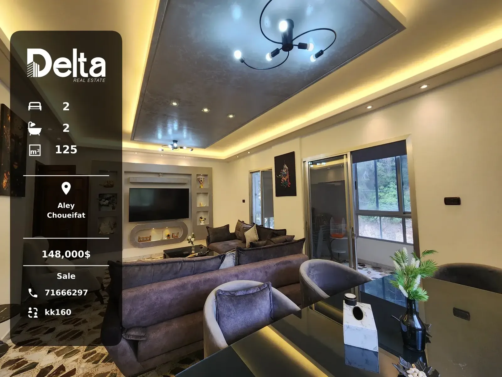 Apartment for Sale in Choueifat, Aley / 2BR