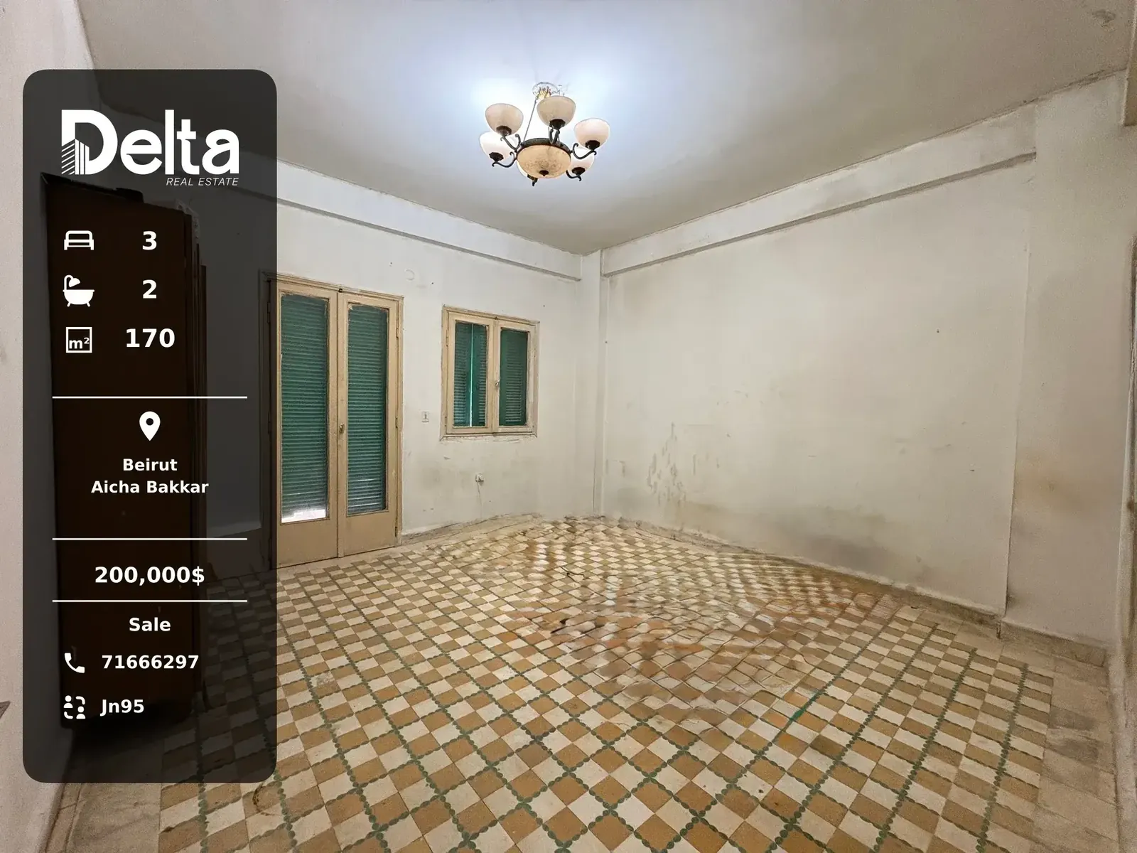 Apartment for Sale in Aicha Bakkar, Beirut / 3BR