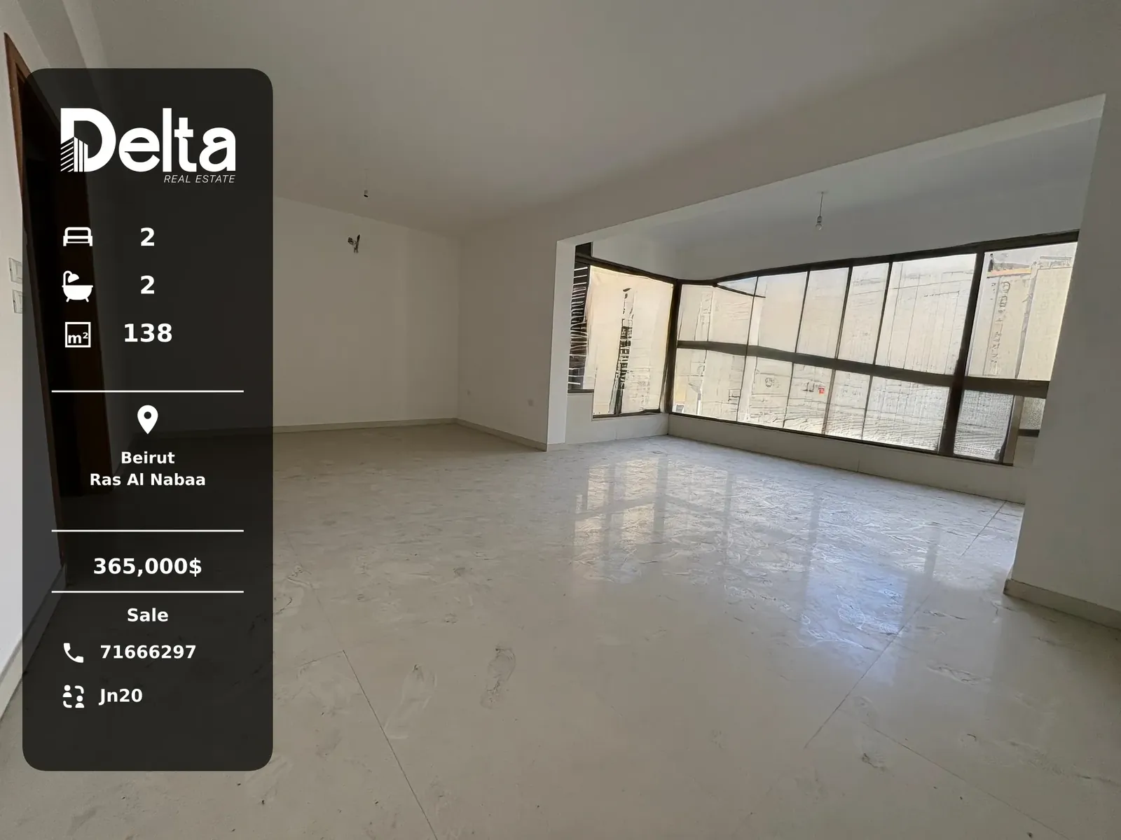 Apartment for Sale in Ras Al Nabaa, Beirut – 2 BR, 138 sqm, Private Entrance & Prime Location