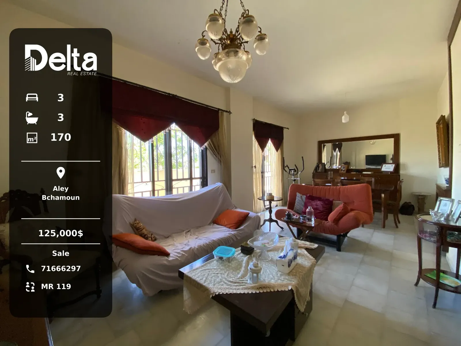 Apartment for Sale in Bchamoun, Aley / 3BR