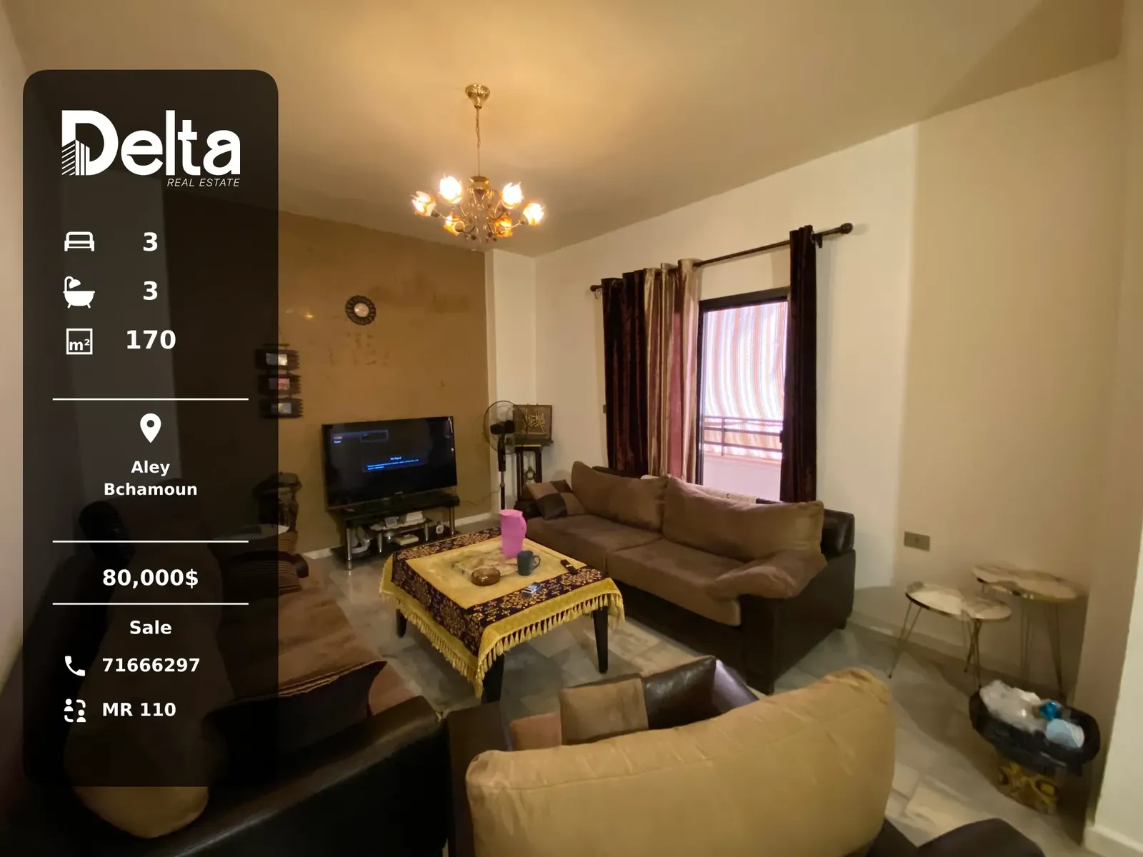 Apartment for Sale in Bchamoun, Aley / 3BR