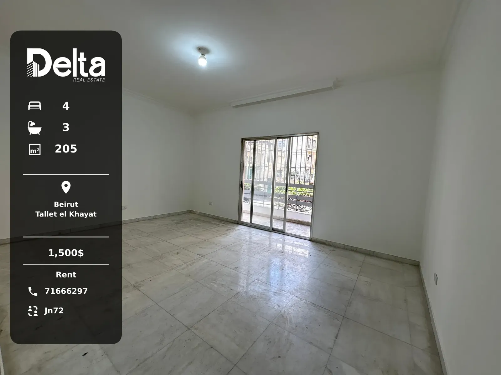 Apartment for Rent in Tallet el Khayat, Beirut / 4 BR