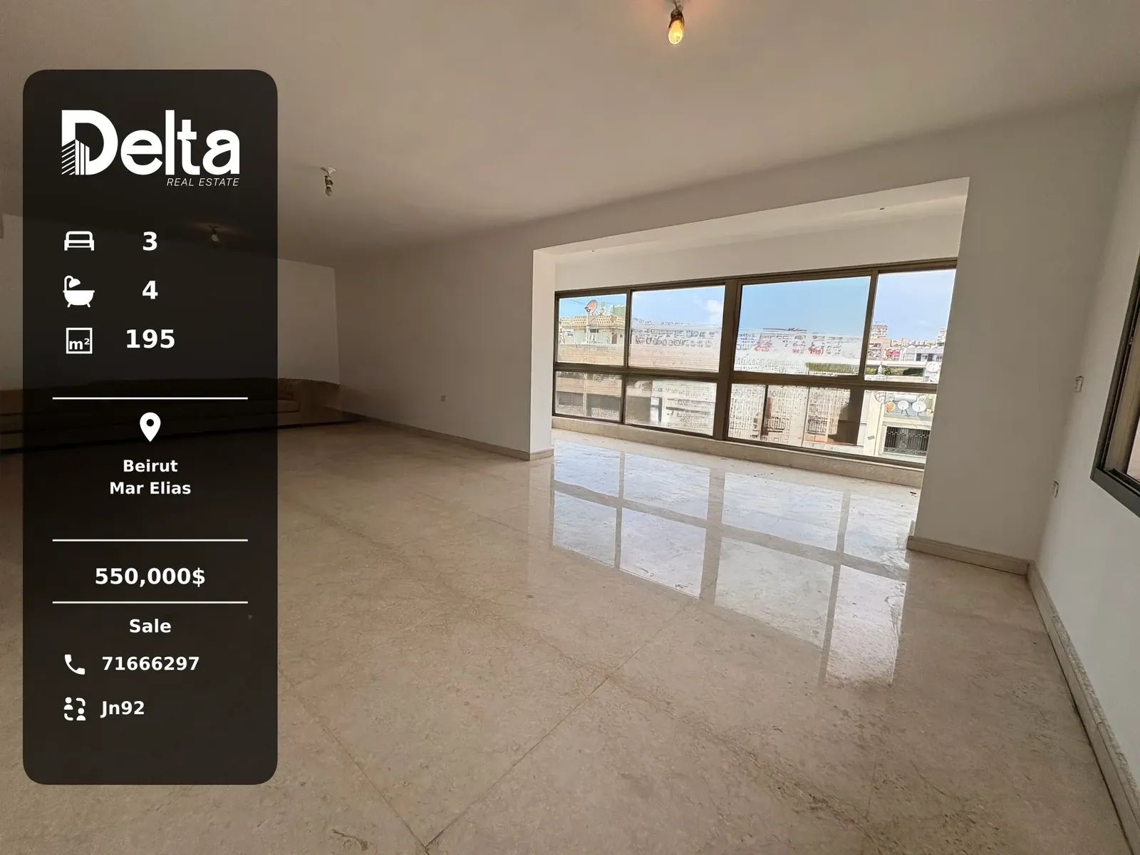 Apartment for Sale in Mar Elias, Beirut / 3BR