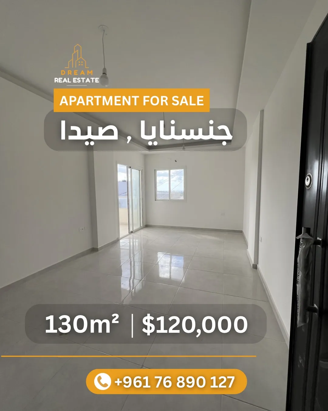 New Apartment for Sale in Jensnaya - Saida