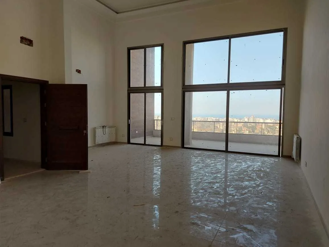 Duplex in Ghadir, Keserwan with Sea and Mountain View