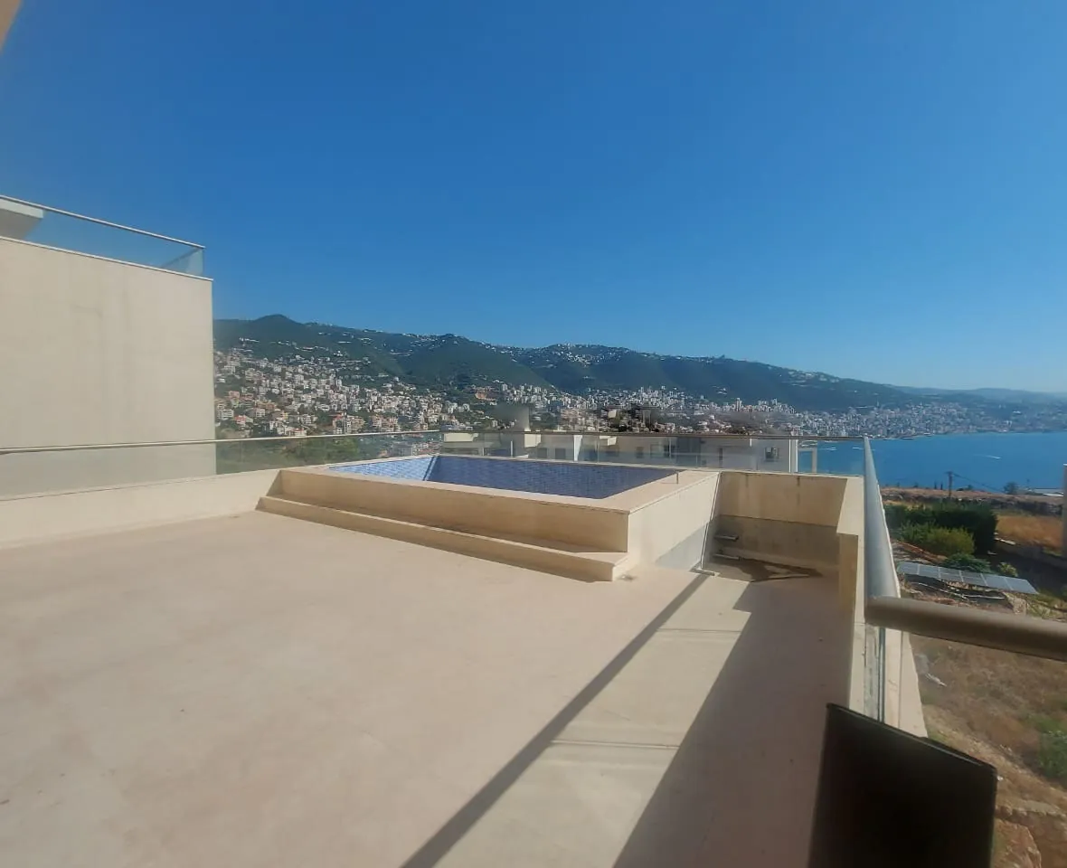 Duplex in Adma, Keserwan with Breathtaking Sea & Mountain View
