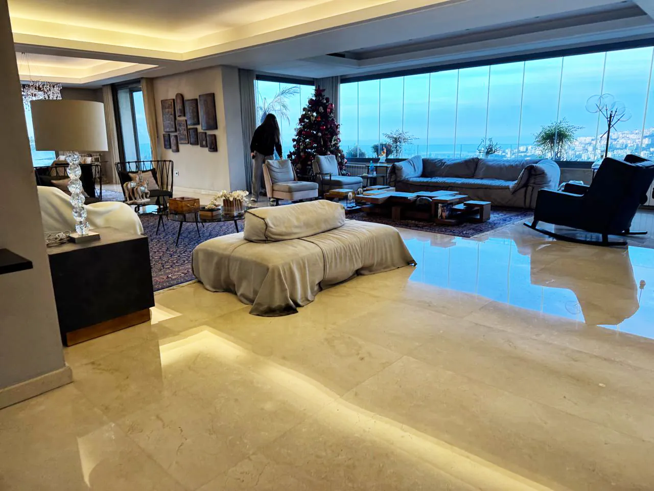 Apartment in Yarzeh, Baabda with Sea and Mountain View