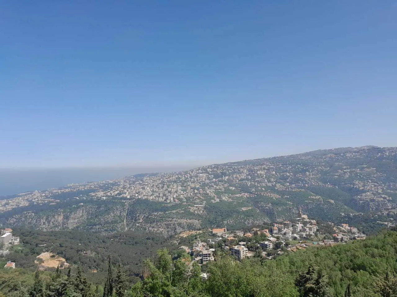 Land in Bikfaya, Metn Overlooking the Ocean and the Mountains