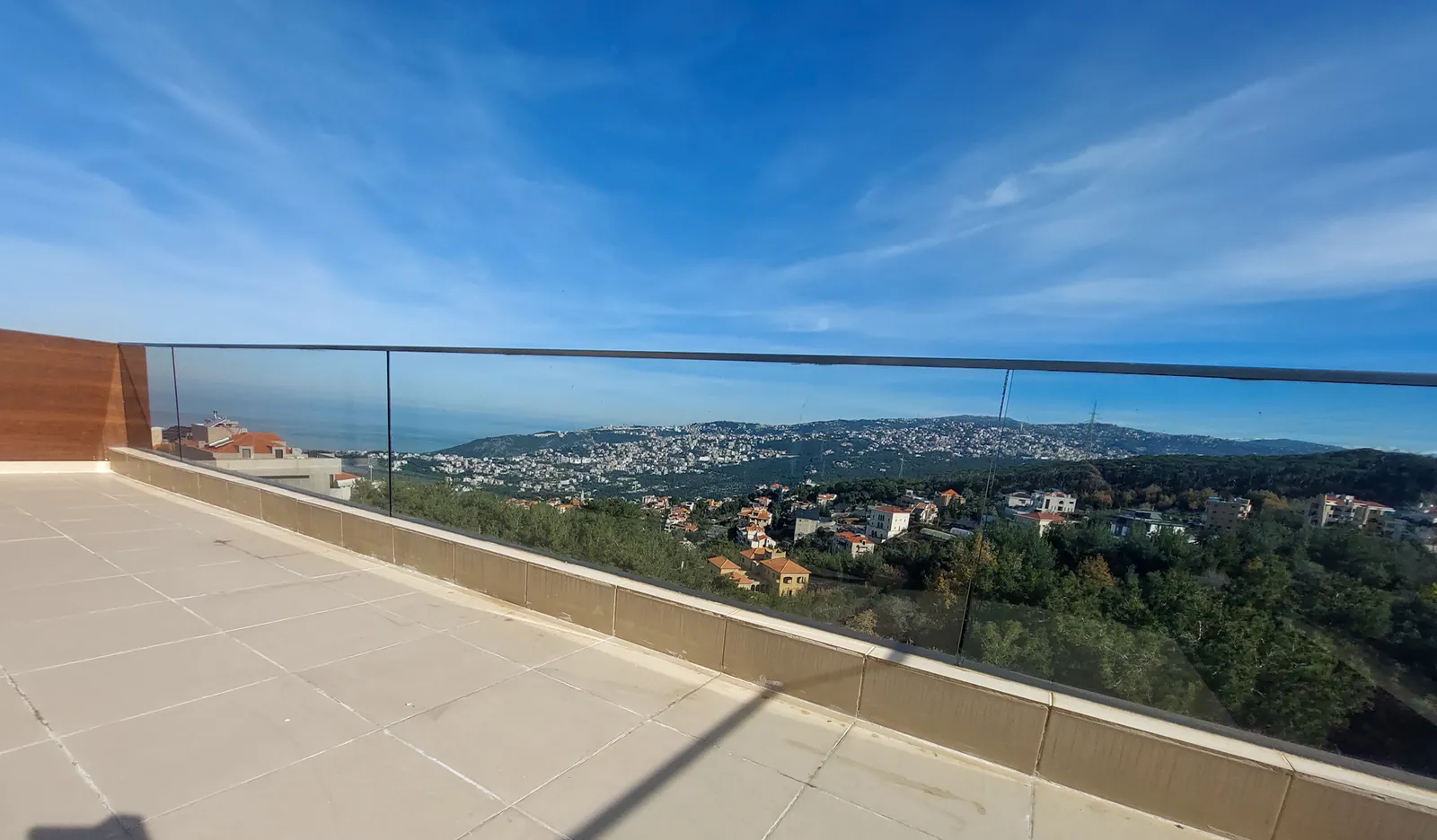Duplex in Qornet El Hamra, Metn with Sea & Mountain View