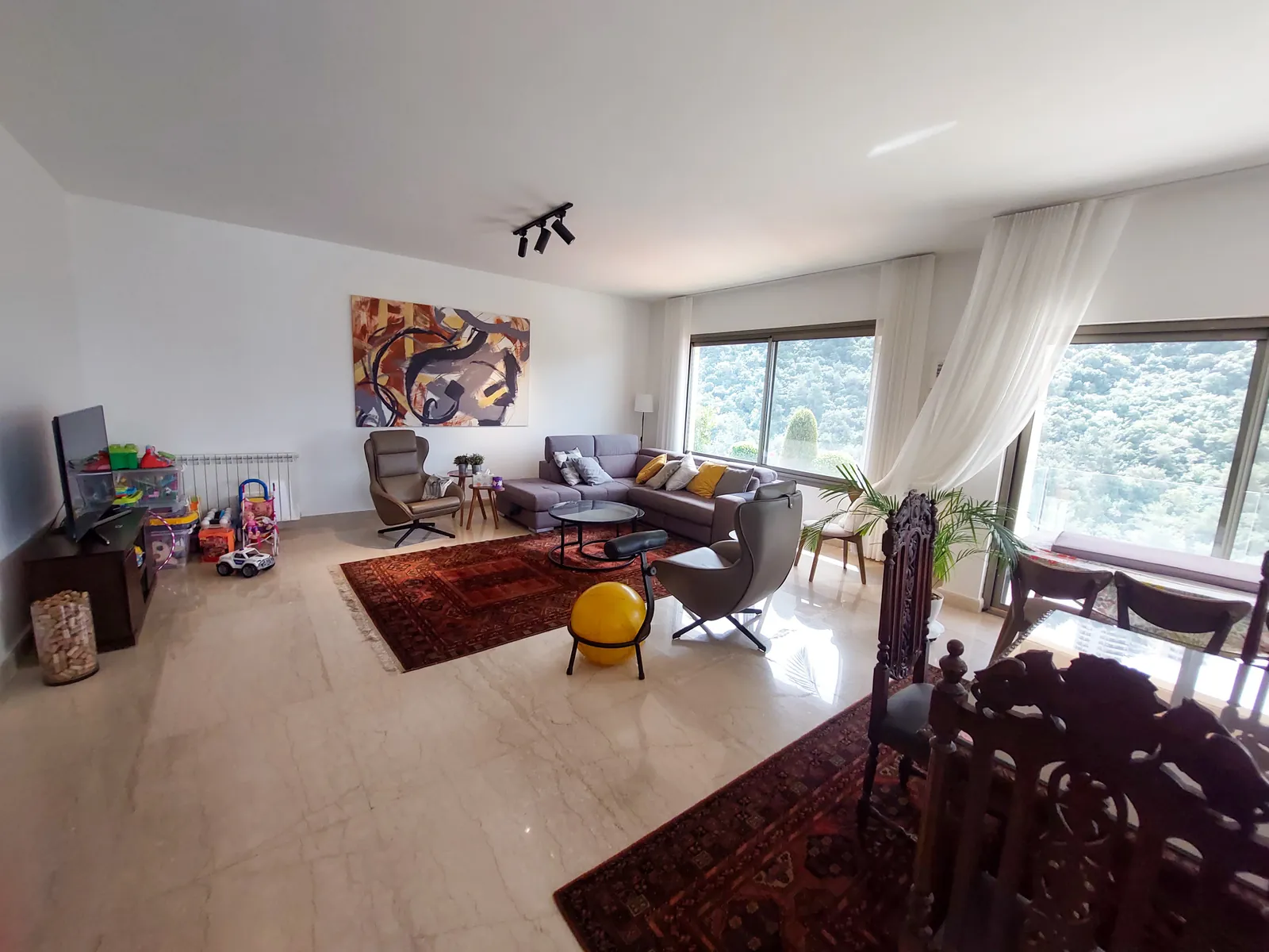 Furnished Apartment in Biyada, Metn with Sea and Mountain View