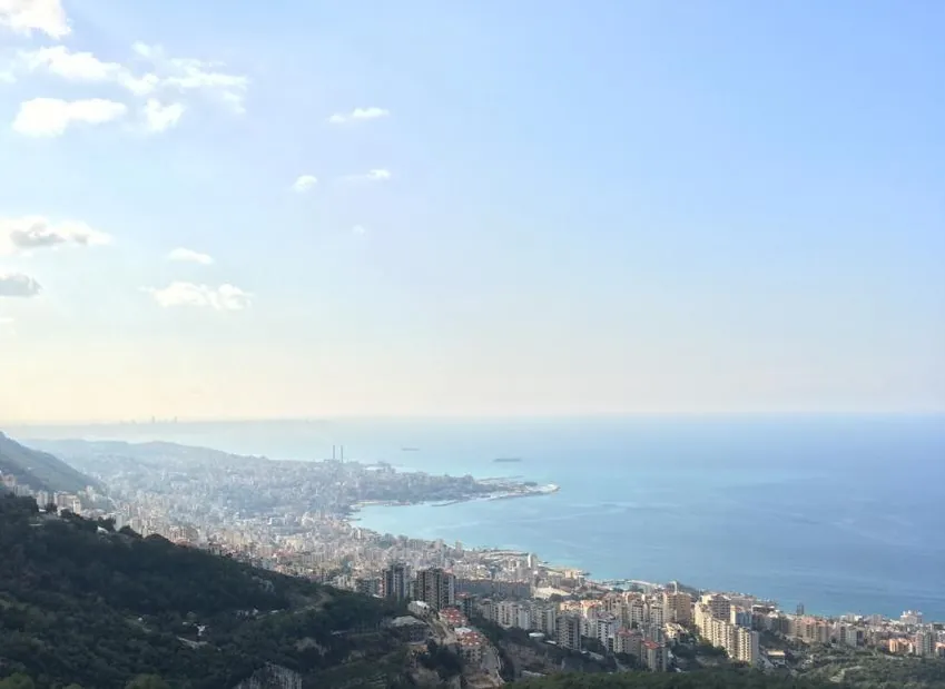 Land in Kfour with Open Sea & Mountains view ( Non-Obstructive)