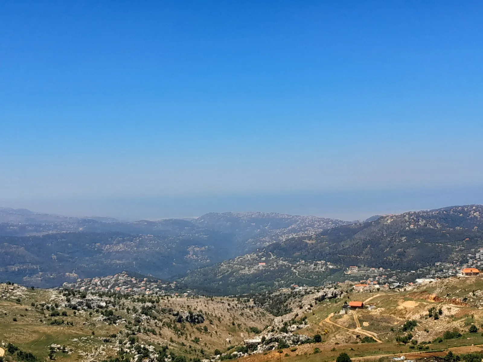 Land in Zaarour, Metn Overlooking the Mountains and the Ocean