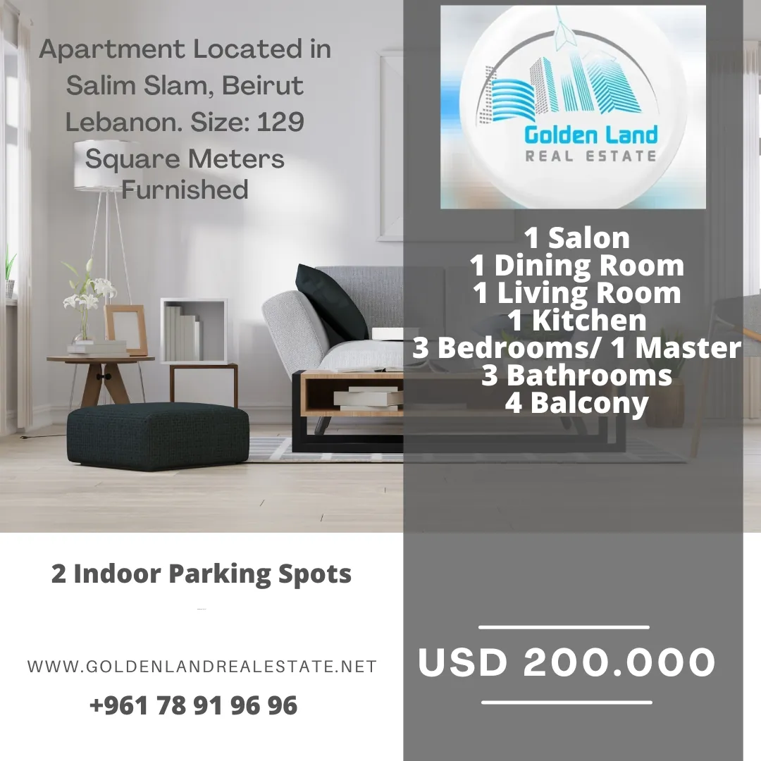 Apartment in Salim Slam, Beirut with Breathtaking View
