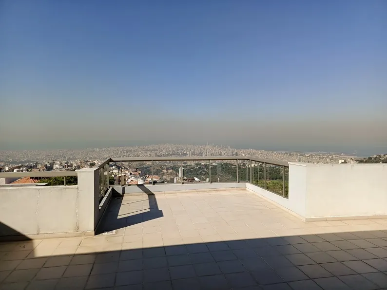 Furnished Apartment in Mansourieh, Metn with a Panoramic View