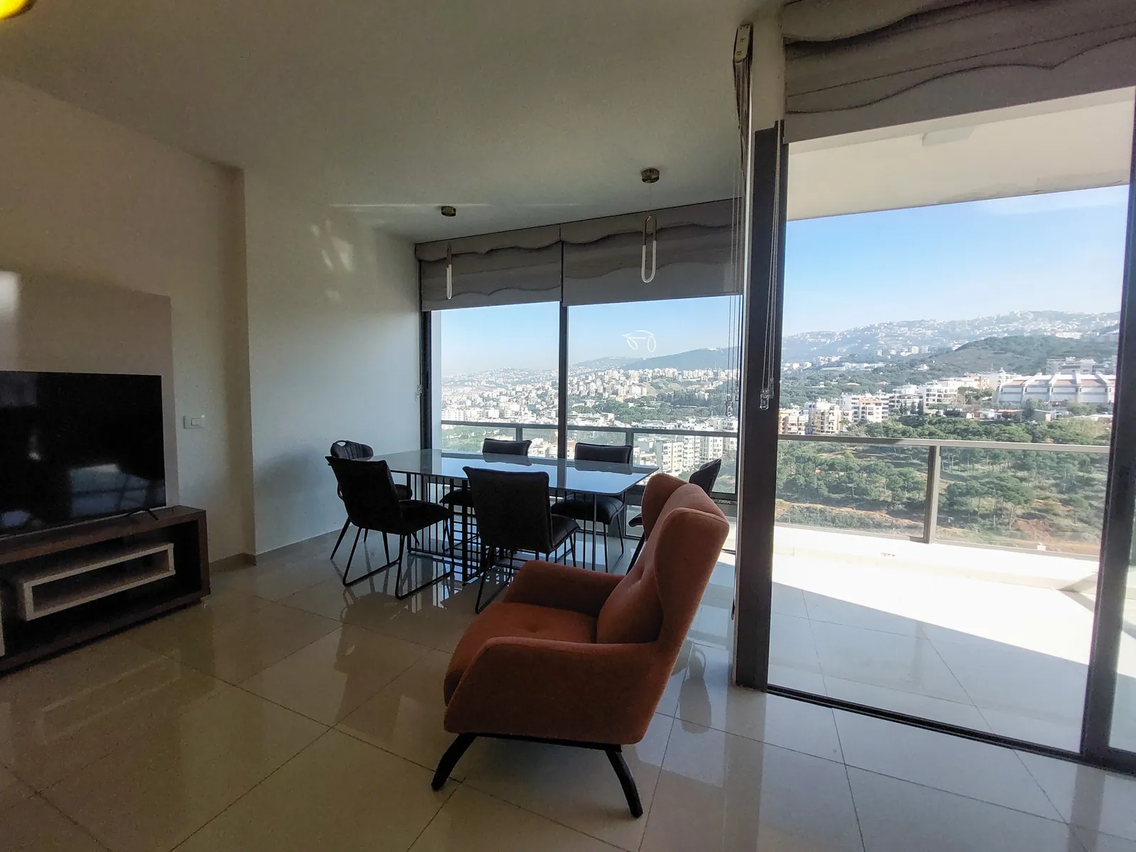 Furnished Apartment in Mar Roukoz, Metn with Sea + Mountain View — الصورة 2