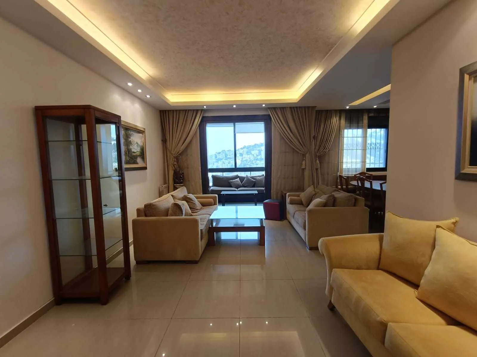 Furnished Apartment in Bsalim with Mountain and Partial Sea View
