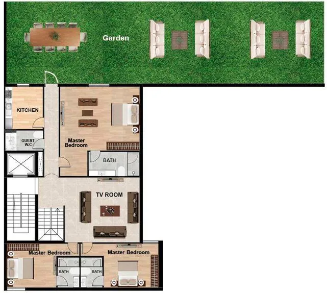 Duplex in Yarzeh, Baabda with Sea View and Mountain View — الصورة 2