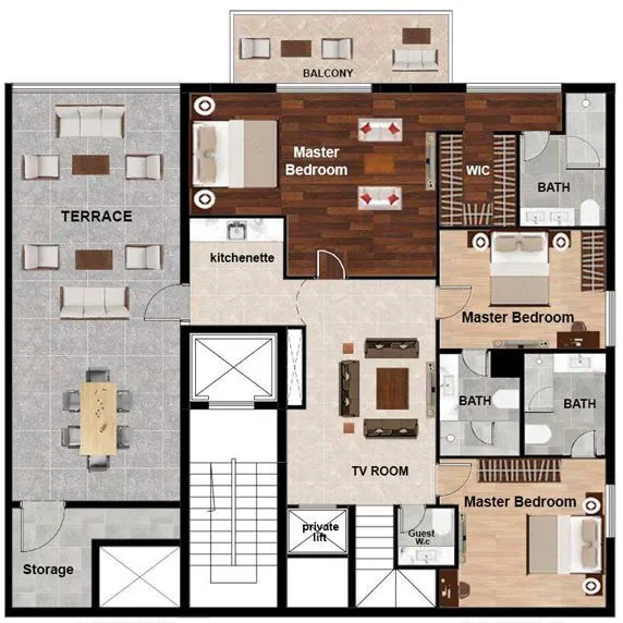 Triplex in Yarzeh, Baabda with Sea View and Mountain View — photo 2