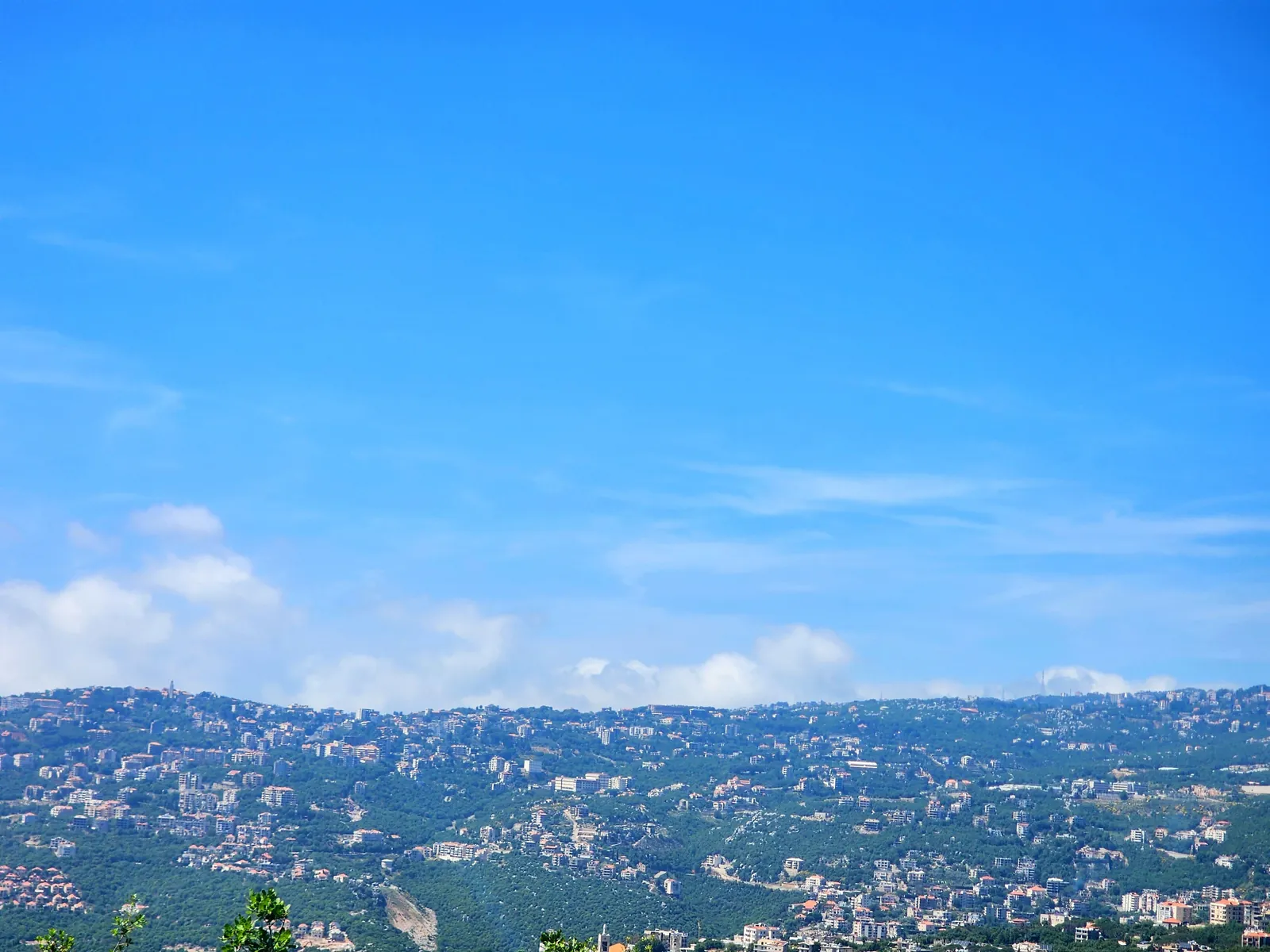 Land in Bikfaya, Metn overlooking the Mountains and the Ocean