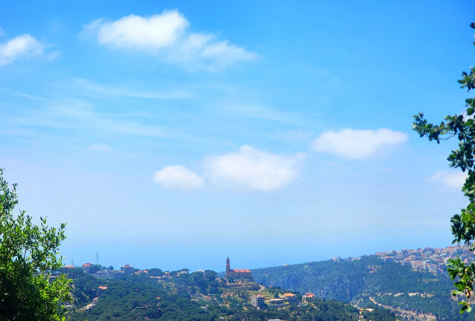 Land in Bikfaya, Metn Overlooking the Mountains and the Ocean
