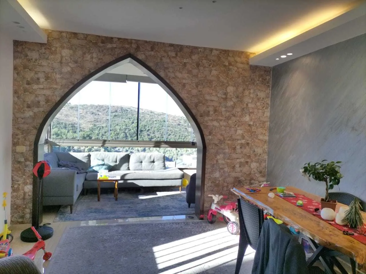 Apartment in Bsaba, Baabda with Sea and Mountain View