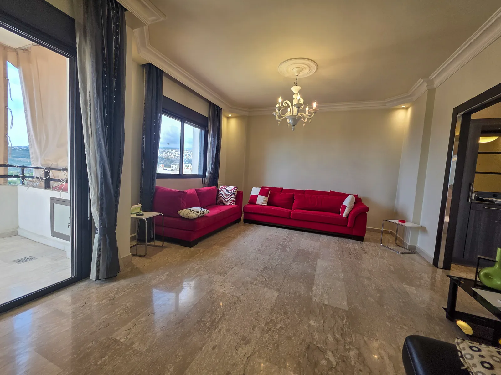 Furnished Apartment in Zikrit, Metn with Sea and Mountain View