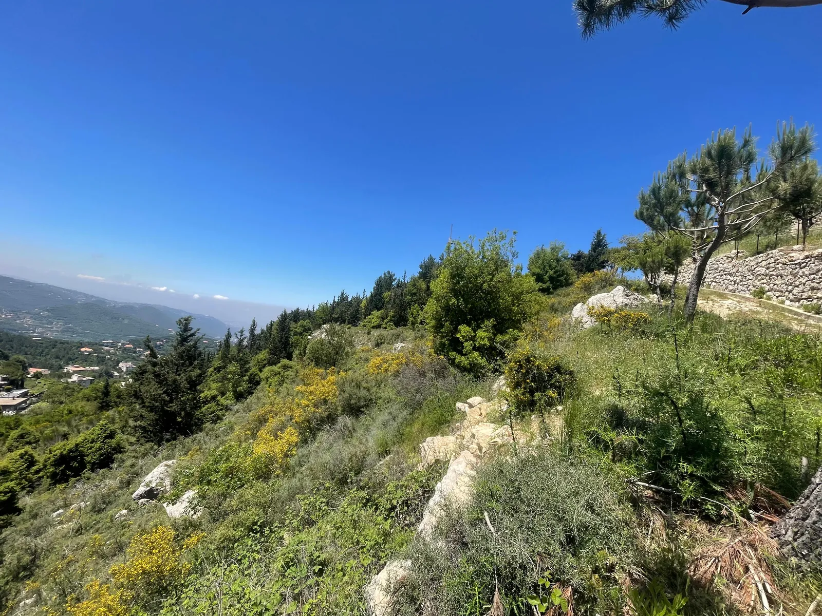 Land for Sale in Ghineh with an Amazing Mountain View