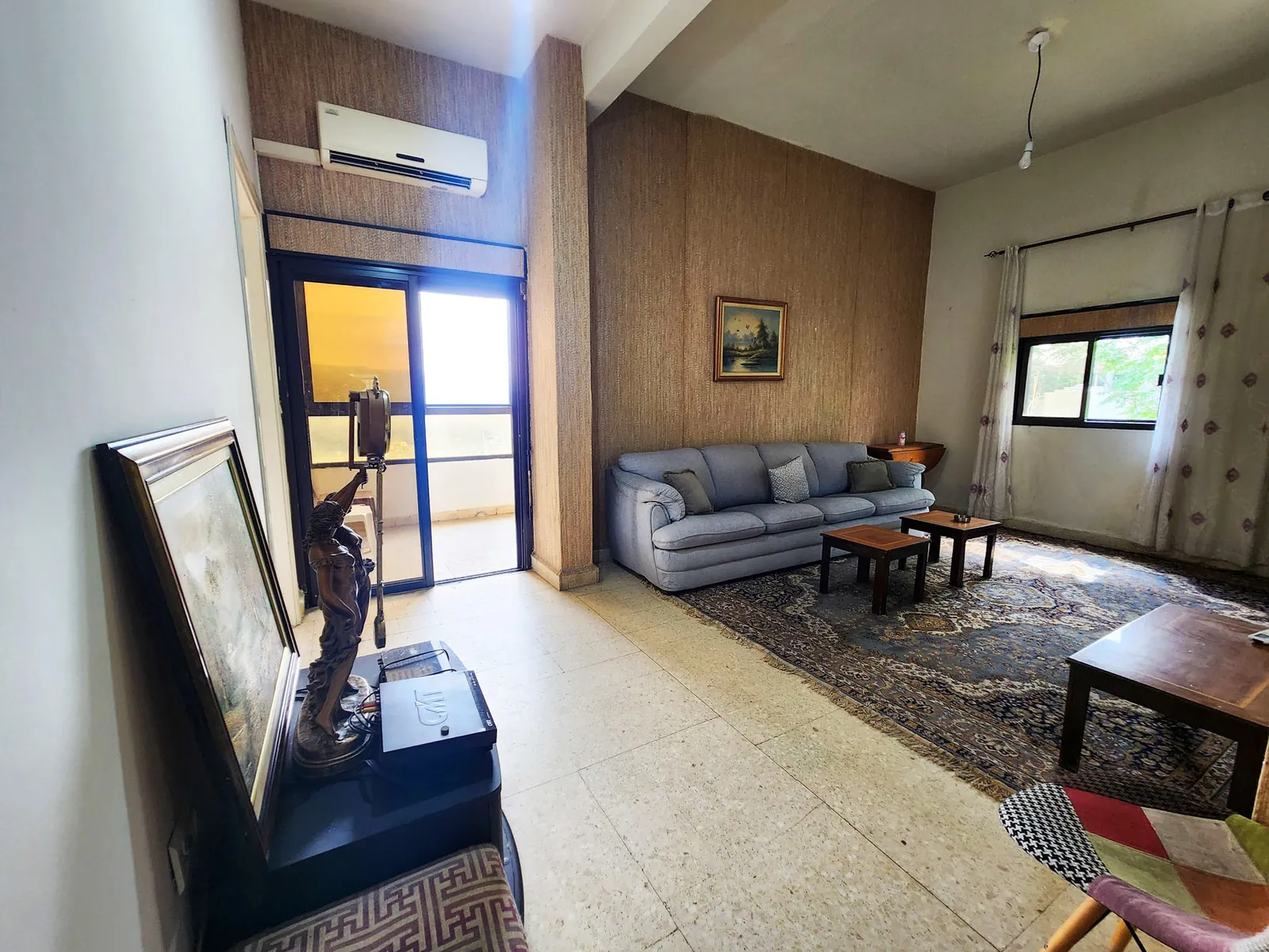 Semi-Furnished Apartment in Baabdat, Metn with a Mountain View