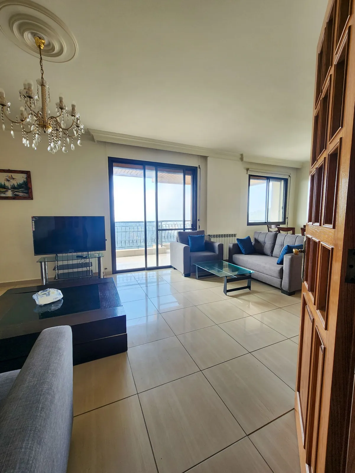 Furnished Apartment in Broumana, Metn with a Breathtaking Mountain and Sea View