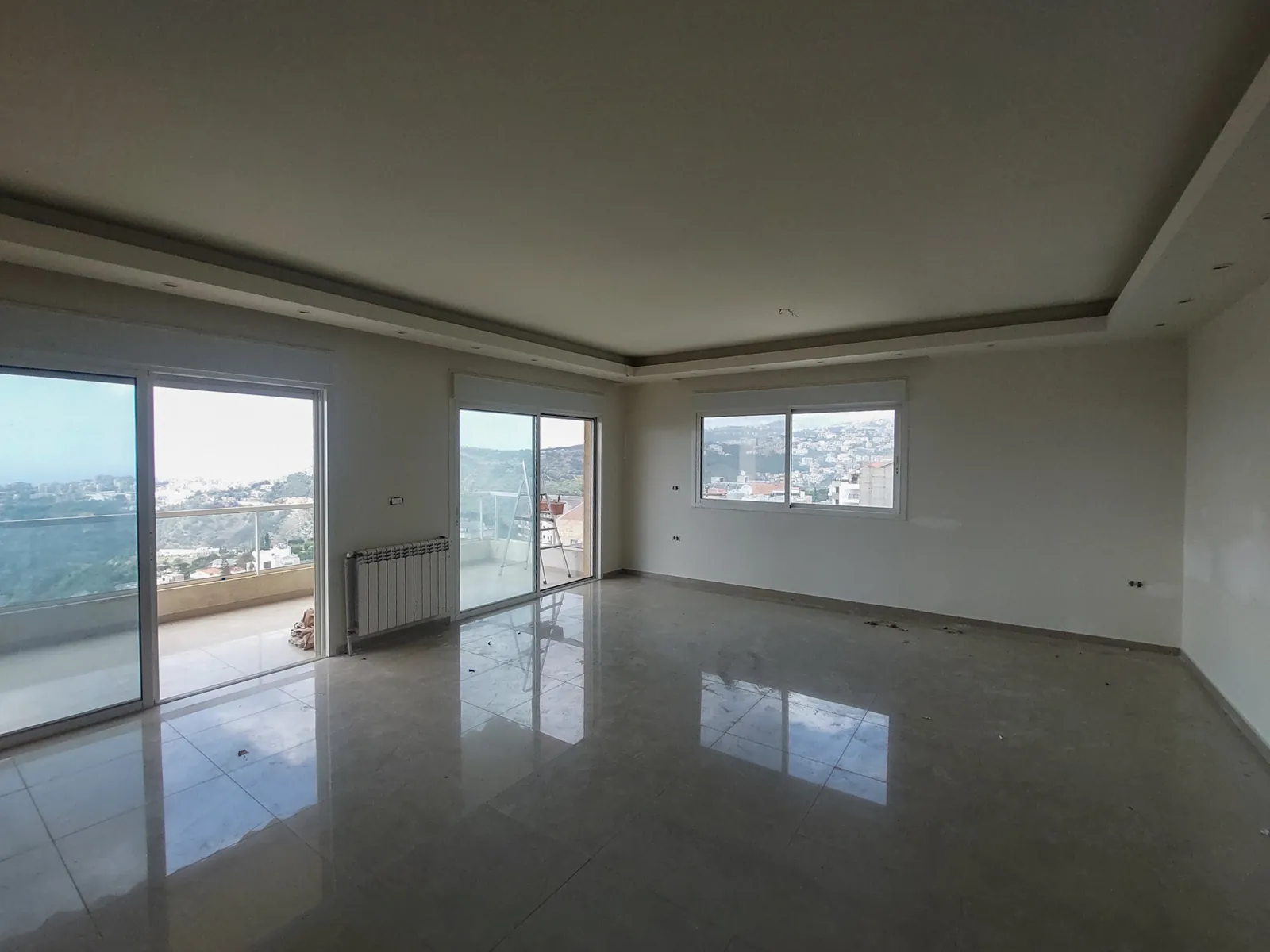 Spacious Apartment in Zikrit, Metn with Sea and Mountain View